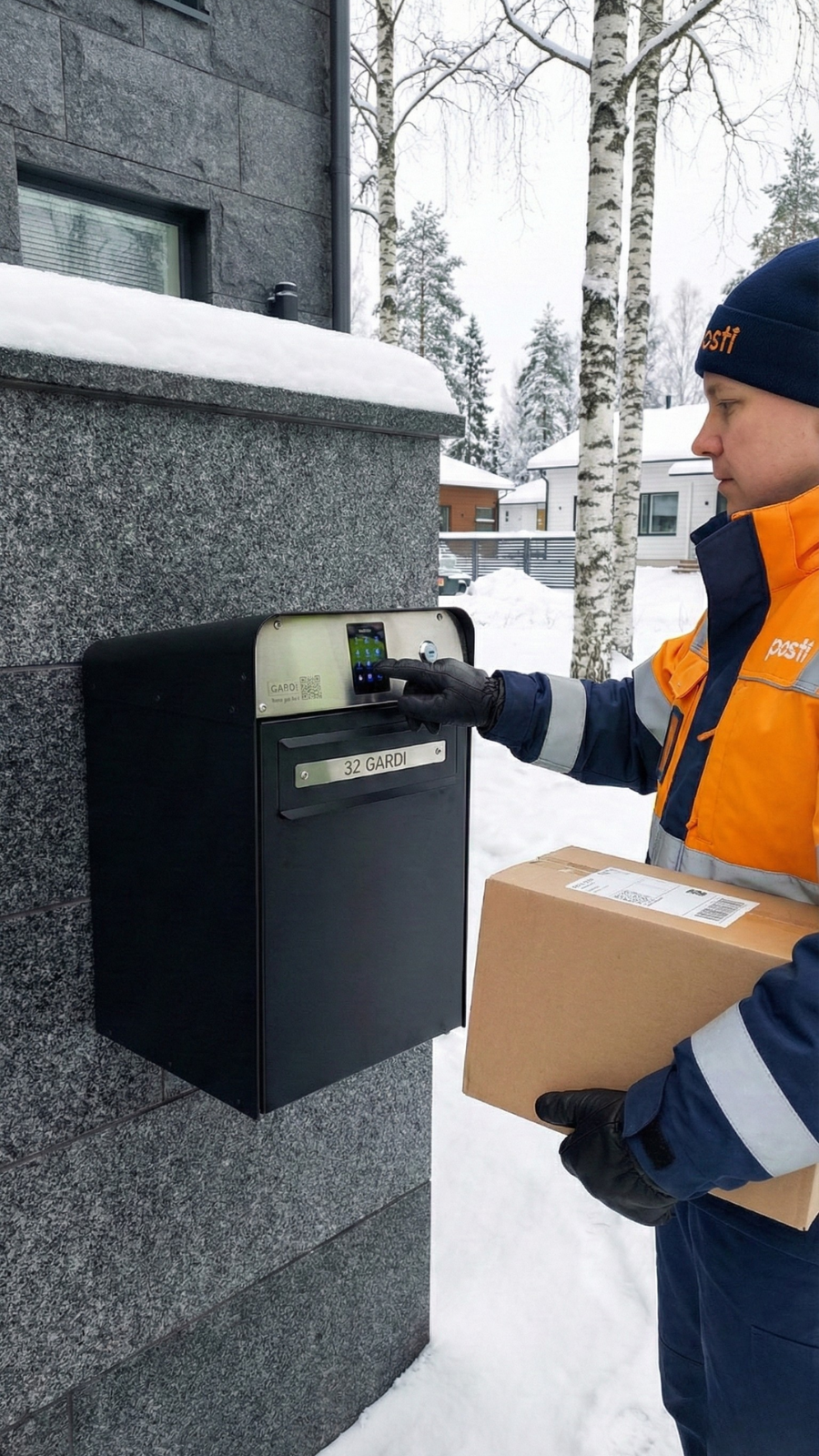 Kuriiri toimittaa Gardiin